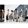 Side,View,Of,Multiracial,People,Standing,In,Queue,To,Check