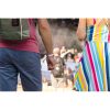 Couple,At,Outdoor,Summer,Music,Festival,Concert,,Woman,In,Colorful